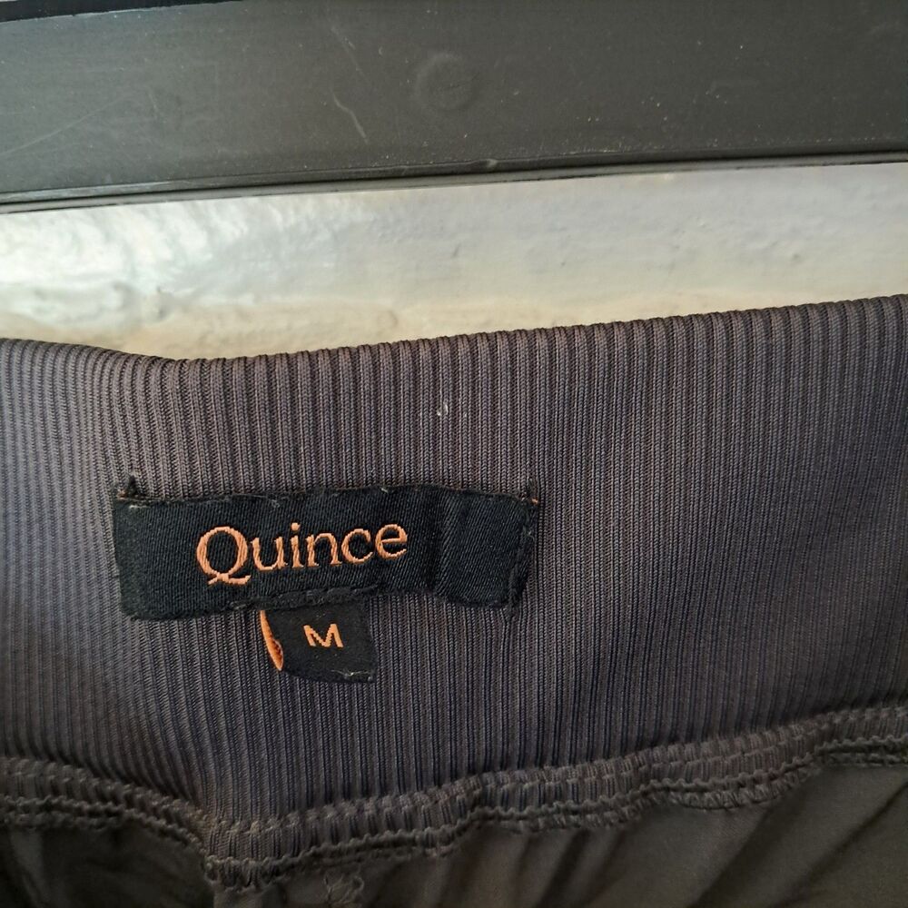 Quince Grey Performance Tech Ankle Pants Women Size M Pockets Commuter Stretch - Picture 5 of 8